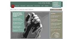 Desktop Screenshot of londonhandtherapy.co.uk