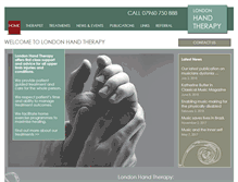 Tablet Screenshot of londonhandtherapy.co.uk